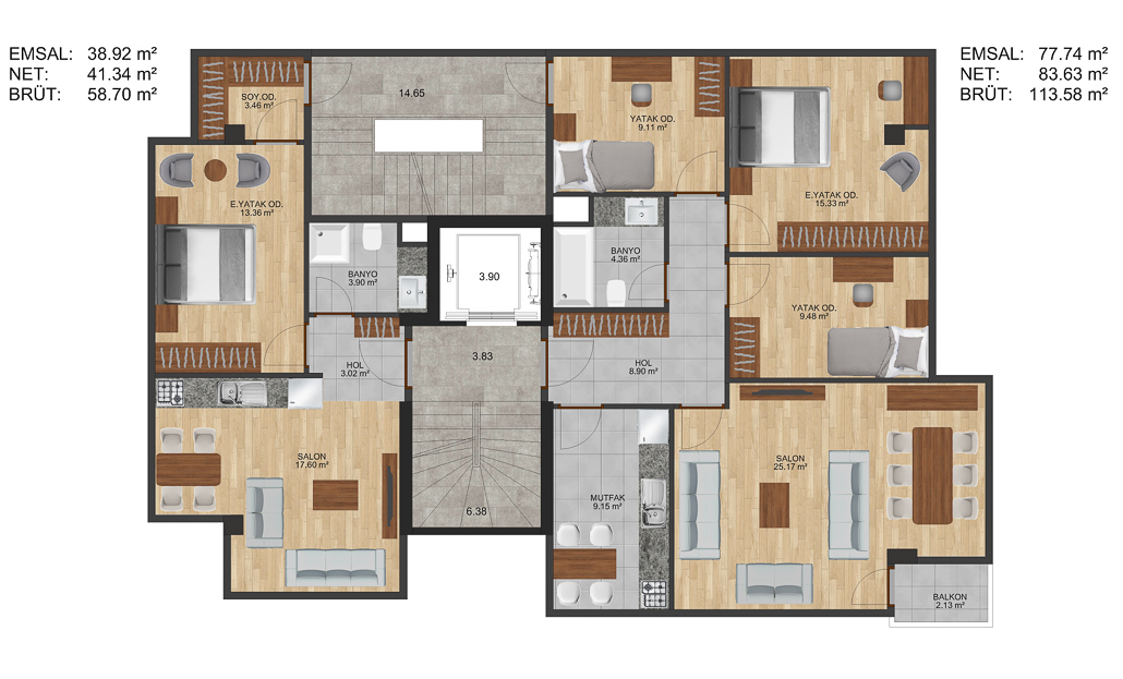 Defne Apartmanı - Bostancı - Zon Mimarlık